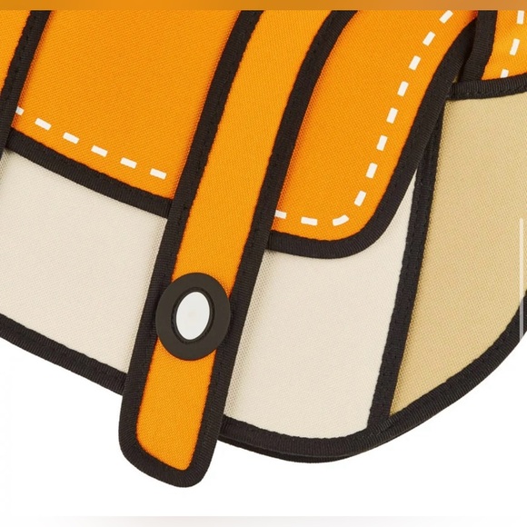 NWoT Jump From Paper Cheese Orange Shoulder Bag - Picture 3 of 12